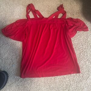 Elegant Red Women's Top